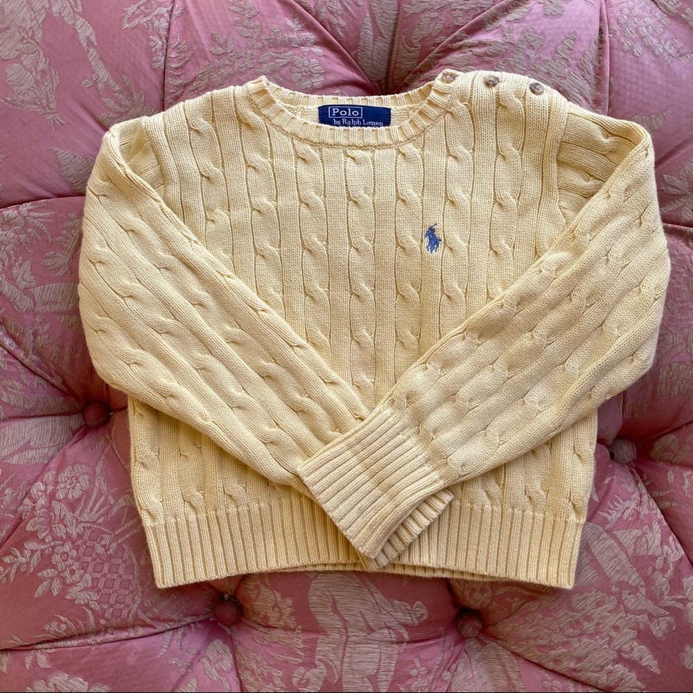 Polo by Ralph Lauren Yellow Knit Sweater